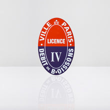 Upload image to gallery, Plaque Licence 4 Paris - 13x20cm