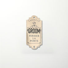 Upload image to gallery, Groom vintage enamelled door plaque - 4,5x10cm