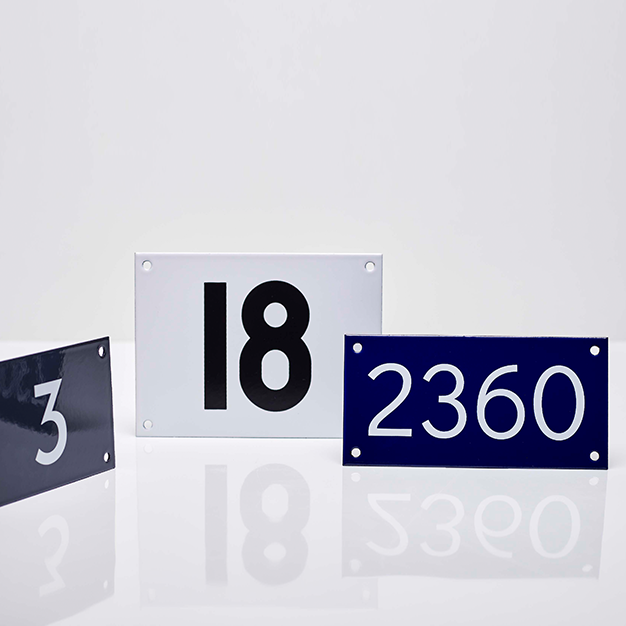 Numéro De Maison | 10x15 Cm | Plaque Emaillée Personnalisée EXPRESS Nºde Rue, Plaque Numéro De Maison, Plaque Signalétique Extérieure, Panneau De Porte, Plaque Emaillée Personnalisée