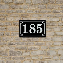 Numéro de maison en fer émaillé Chiffre 1 Numéro de maison en fer émaillé Chiffre 1