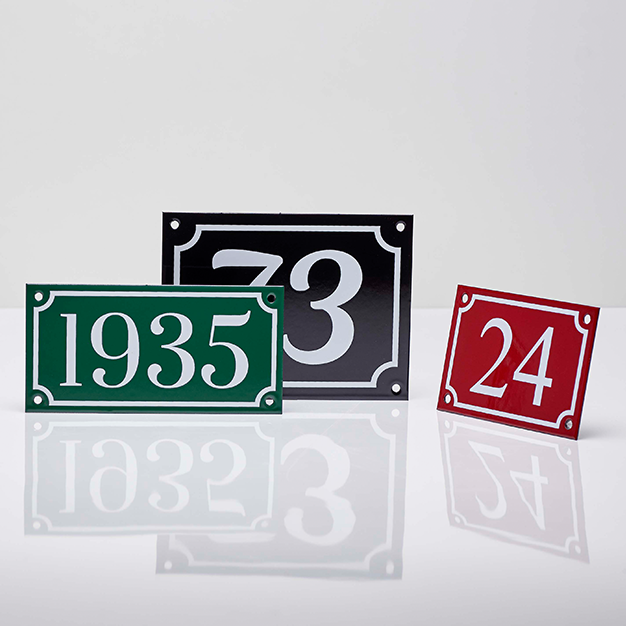 Numéro de mason ovale 15x21 cm plaque emallée personnalsée | Numéro Numéro de mason ovale 15x21 cm plaque emallée personnalsée | Numéro